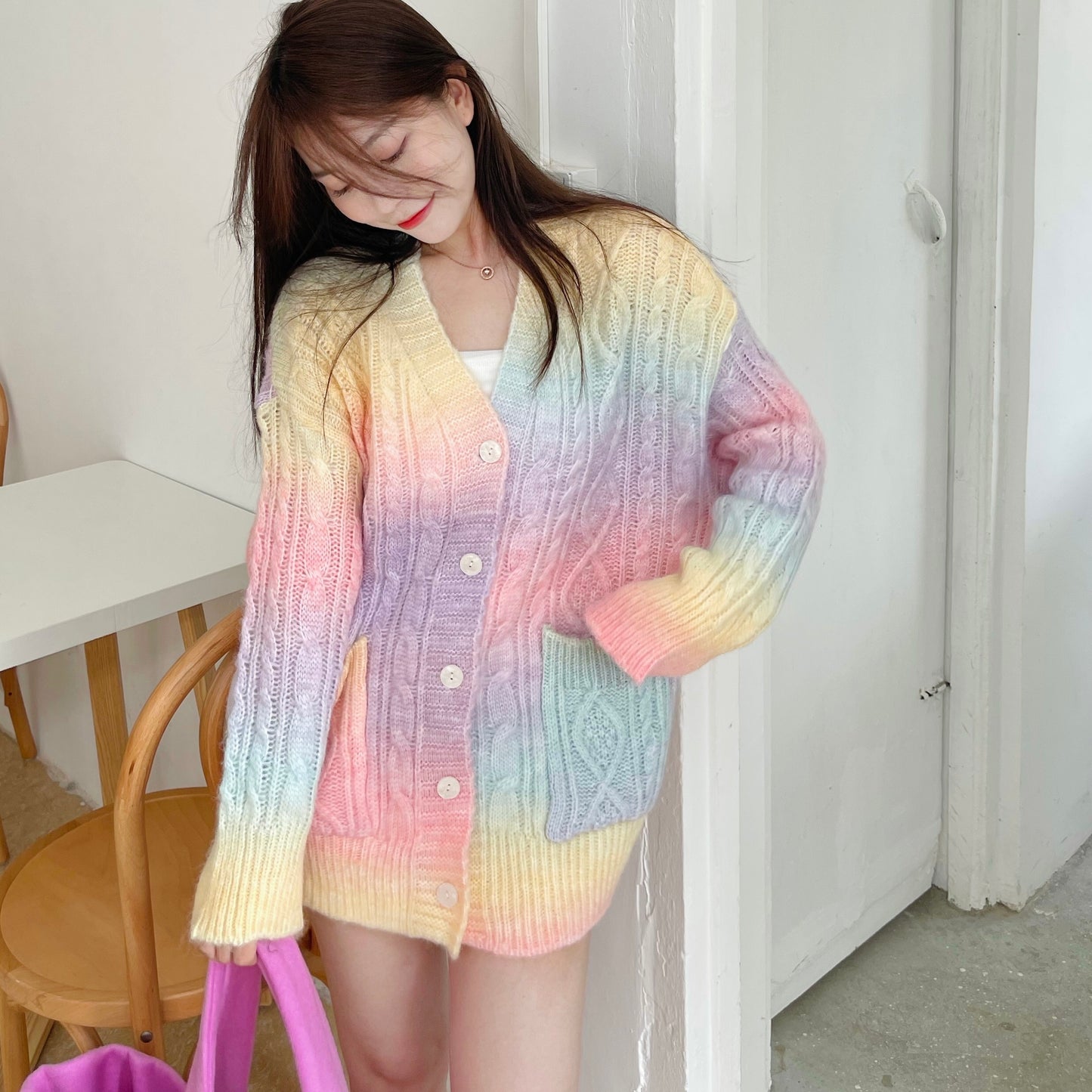 Lydia Unicorn Wool Knit Cardigan