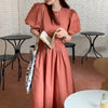 Shamin Backless Puff Sleeve Dress