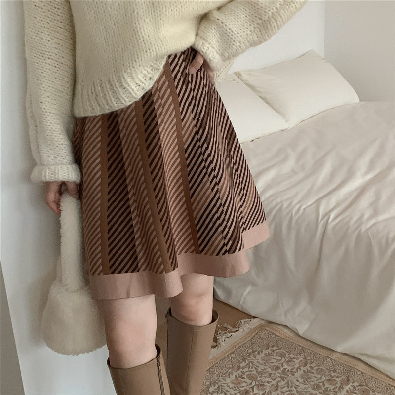 Josie Knitted A-Line Skirt