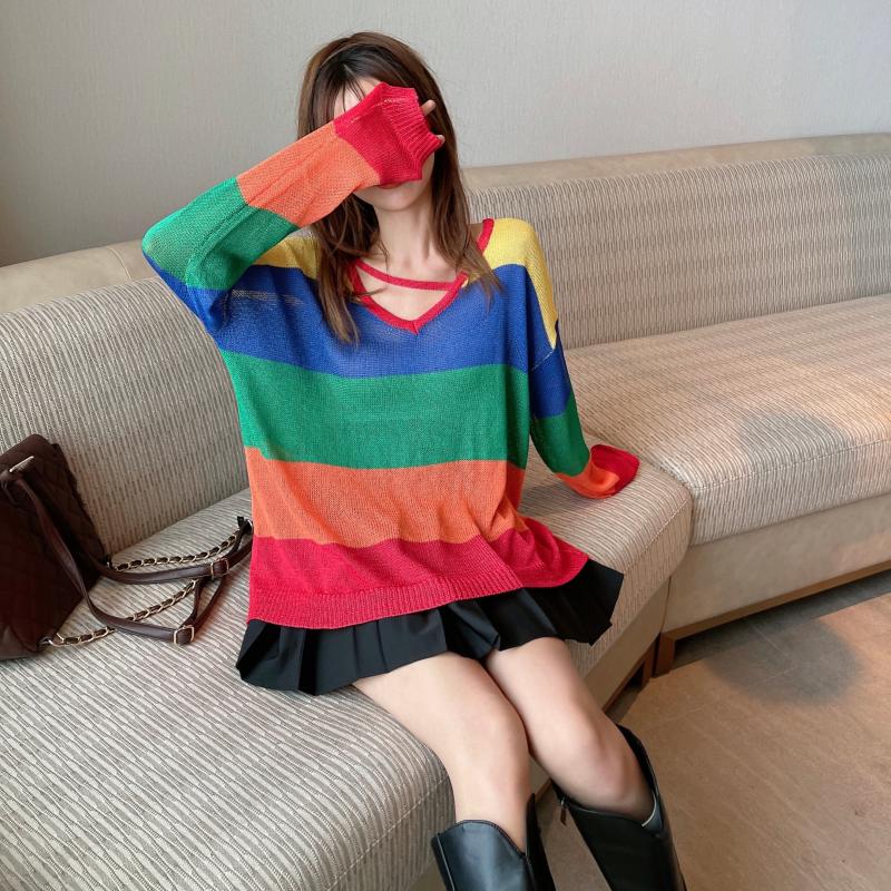 Kesin Rainbow Knit Pullover