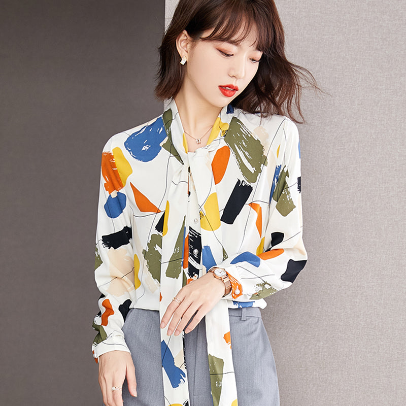 Altheda Ribbon Bow Blouse