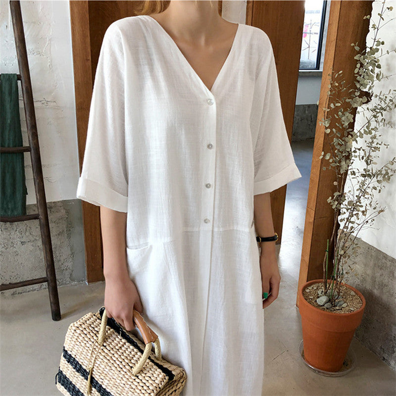 Gabby Cotton Linen Dress