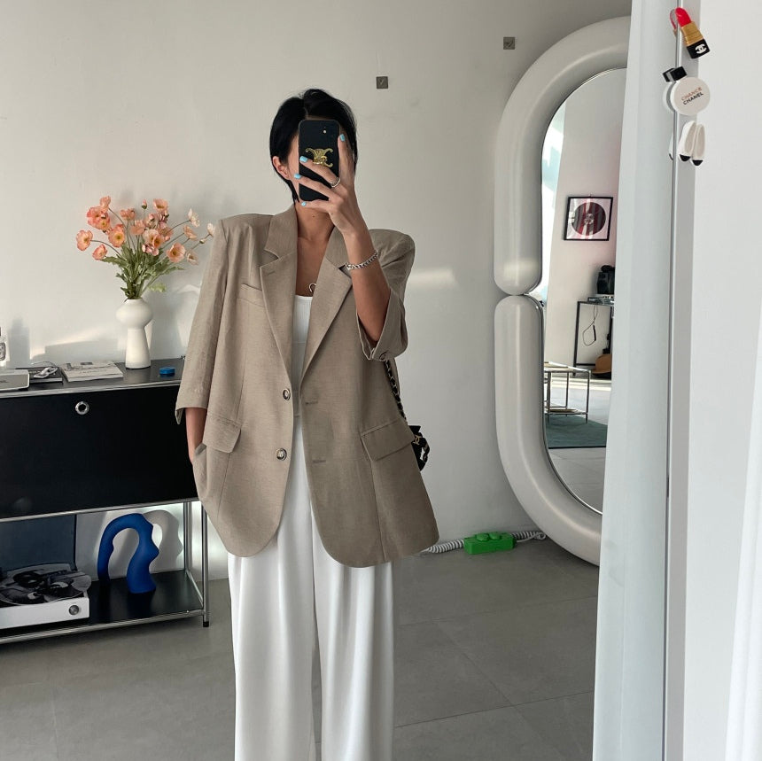 Vezelle Linen Blazer