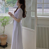 Azie V-Neck Pastel Dress