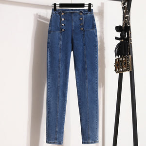Kendall Multi Button Skinny Jeans