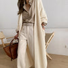 Olive Lace Up Knit Long Cardigan Sweater