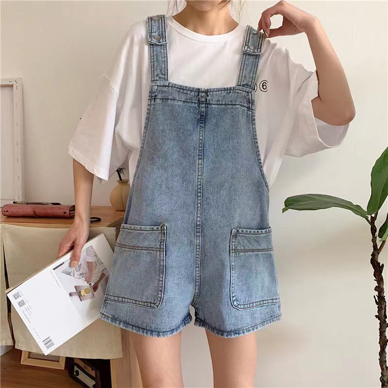 Kate Denim Overall Romper