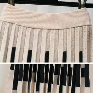 Morgan Knit Pleated Skirt