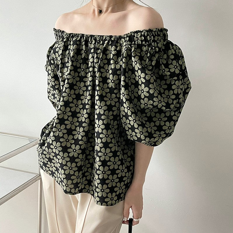 Ruddy Classy Floral Off Shoulder Top