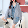 Sarang Spliced Fake 2PC Knit Sweater