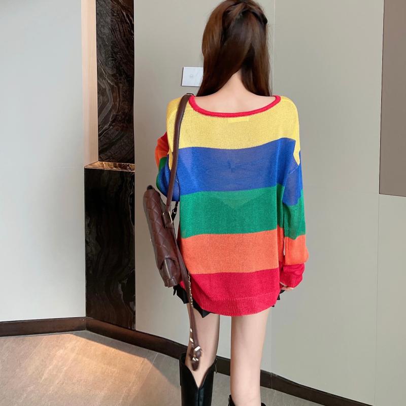 Kesin Rainbow Knit Pullover