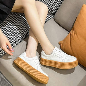 Lyndon Thick Sole Calf Leather Sneakers