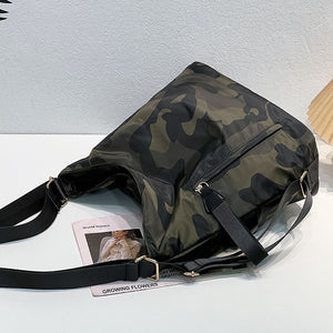 Elodie Nylon Shoulder Hobo Bag