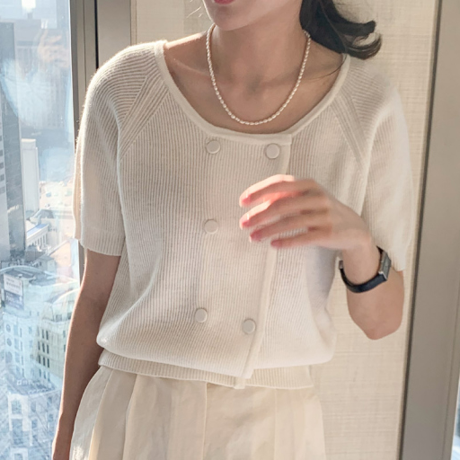 Tanvie Short Sleeve Knit Top