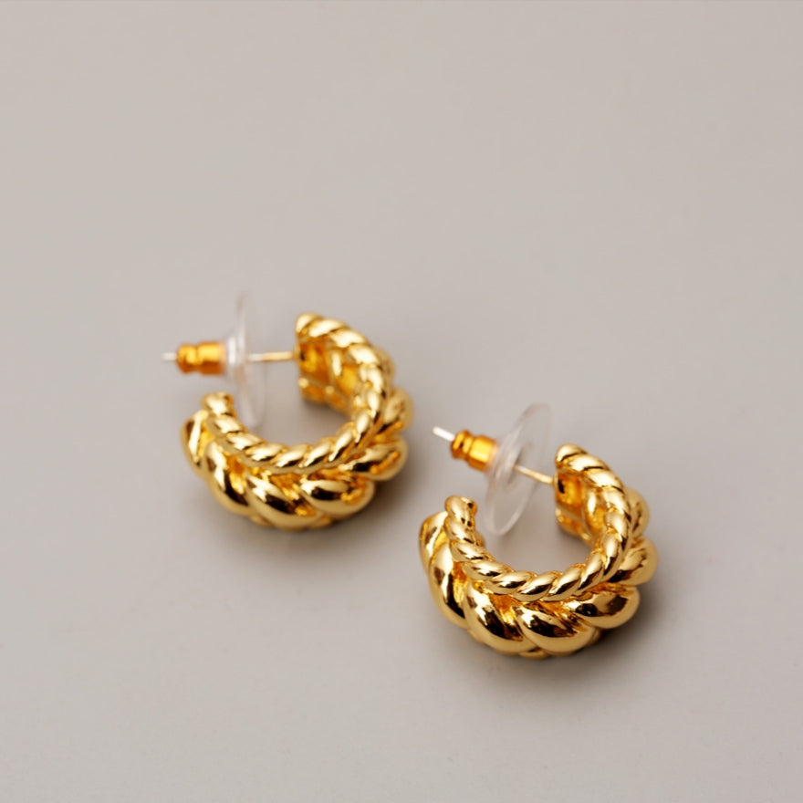 Rowan Twist Hoop Earrings