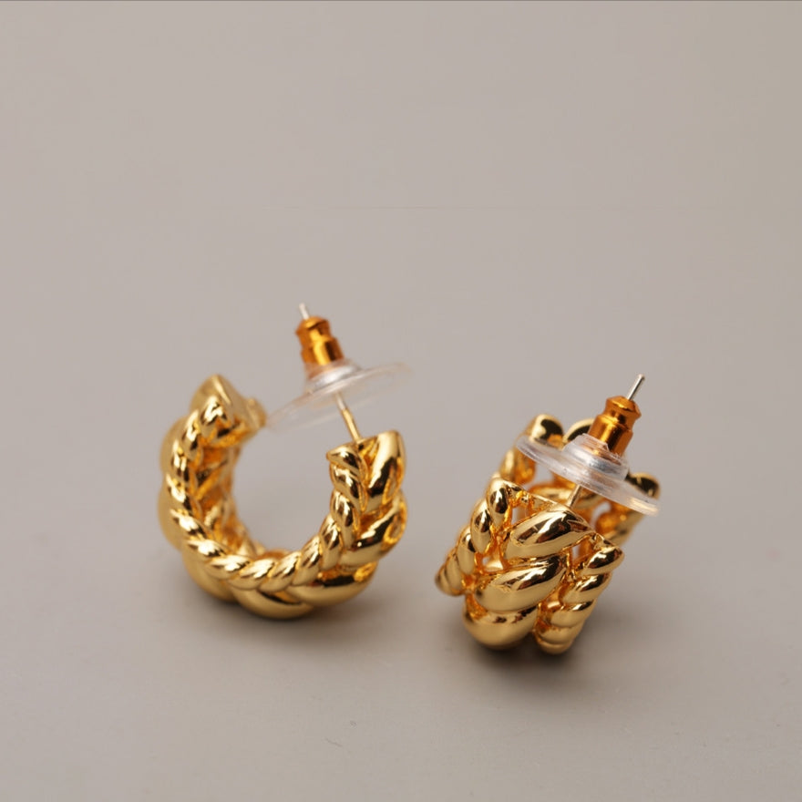 Rowan Twist Hoop Earrings