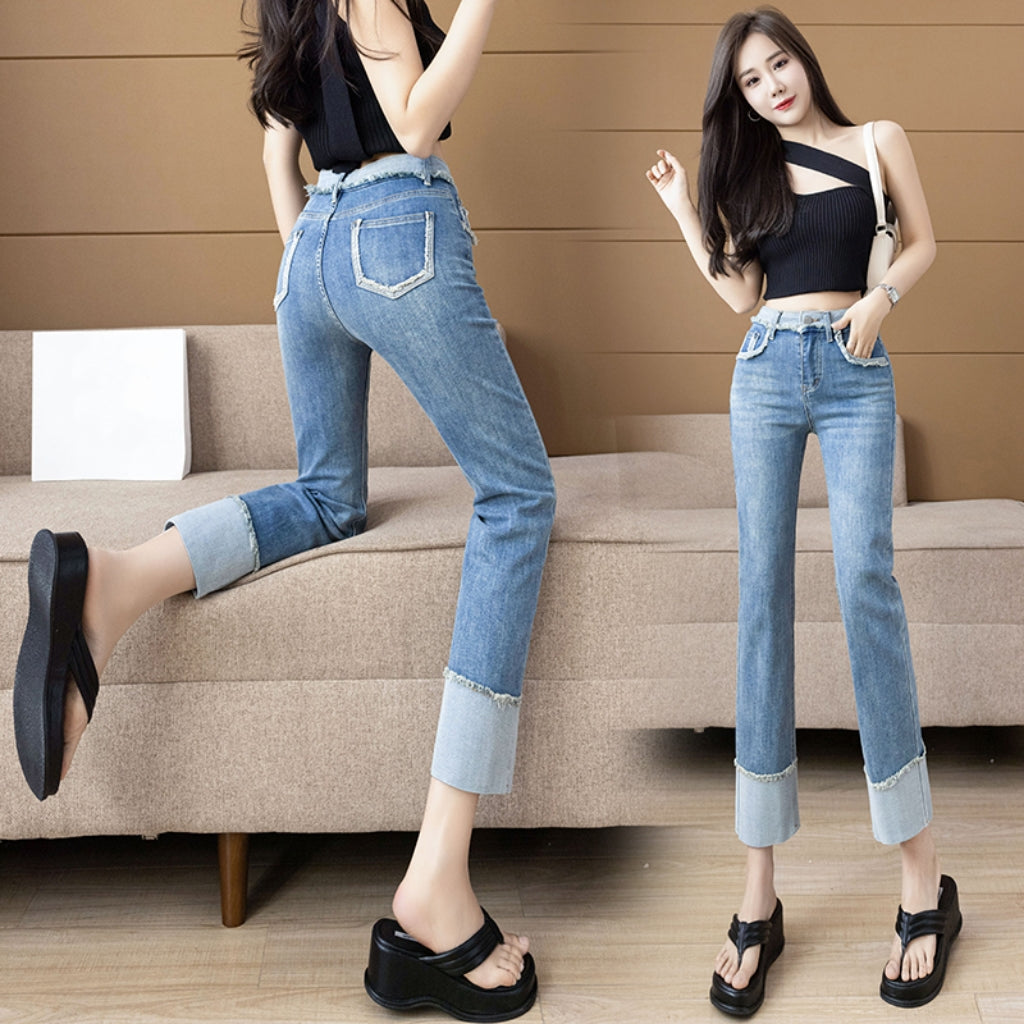 Ciara Elastic Crop Jeans