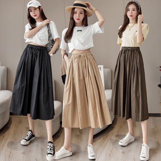 High Waist Wide Leg Culottes