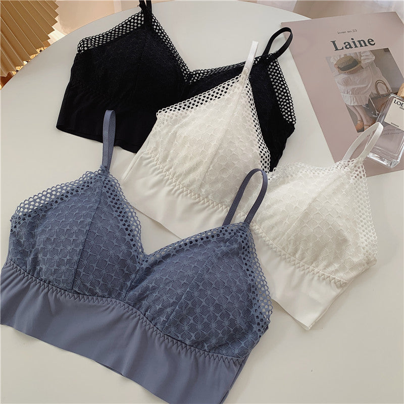 Crochet Lace V-Neck Bralette