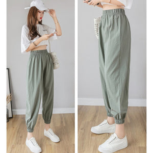 Solid Coloured Jogger Pants
