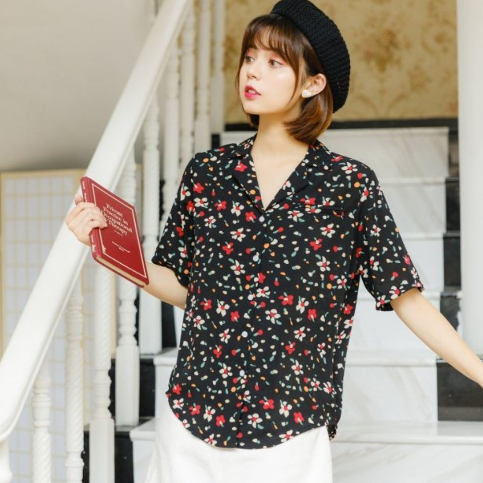 Floral Chiffon Shirt