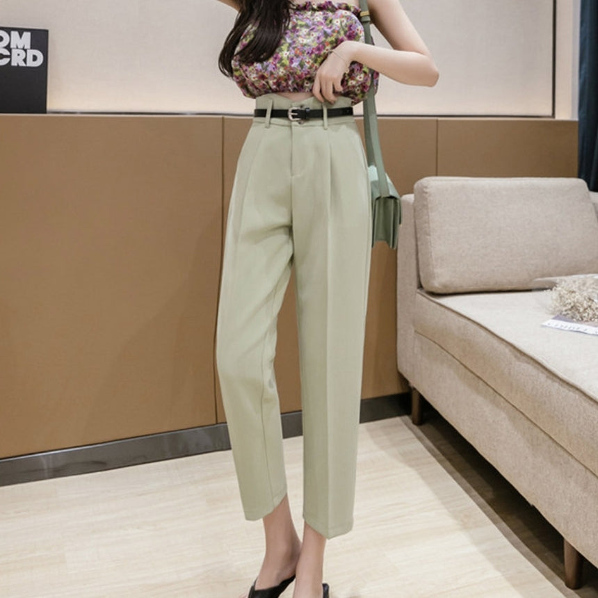 High Waist Tapered Pants