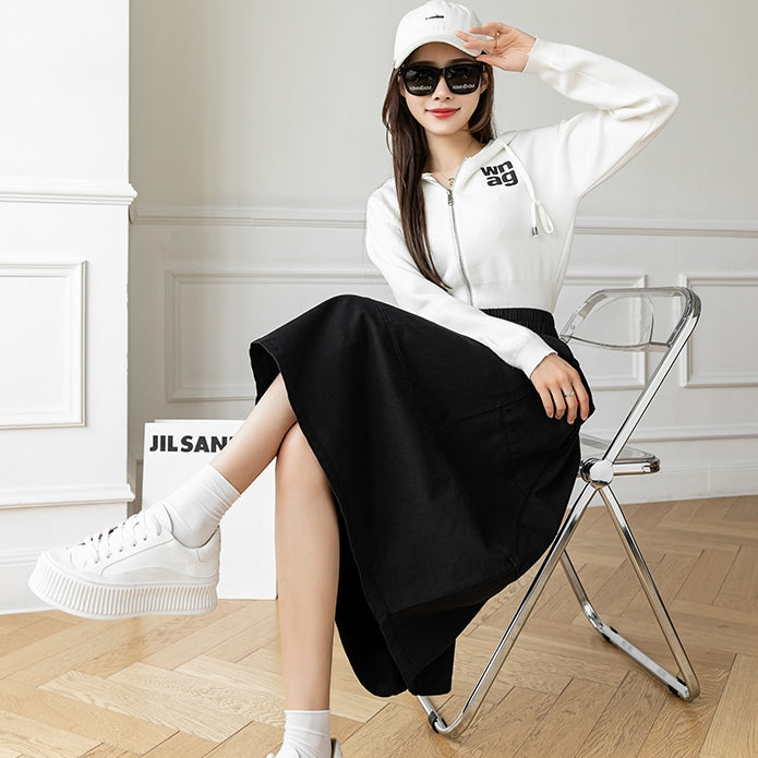 Dara Elastic Waistband Puff Skirt