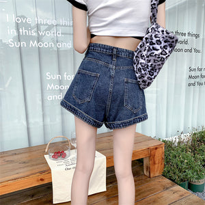 Sarah Wide Leg High Waisted Denim Shorts