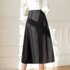 Finn Asymmetric A-Line Side Pleated Skirt