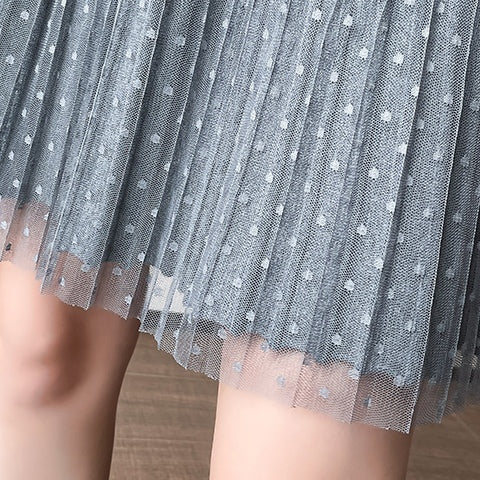 Avrie Knit Tulle Skirt