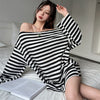 Giselle Striped Oversized Tee