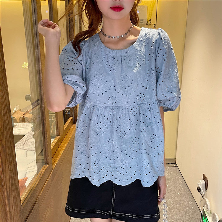 Ticia Eyelet Blouse