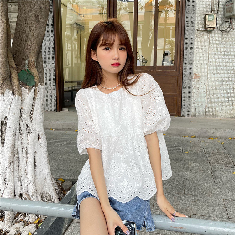 Ticia Eyelet Blouse