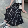 Jeslin Line Print Skirt