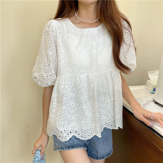 Ticia Eyelet Blouse