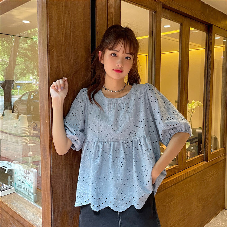 Ticia Eyelet Blouse