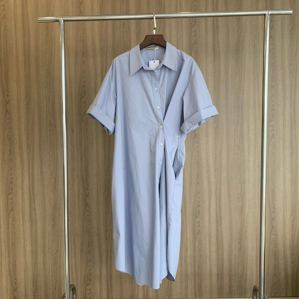 Regan Side Button Shirt Dress