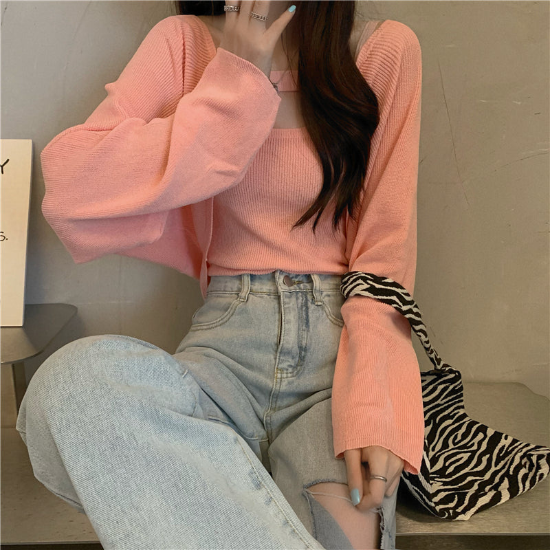 Catherine 2PC Knit Cardigan Set