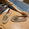 Crystal Pearl Embellishment Rope Flats