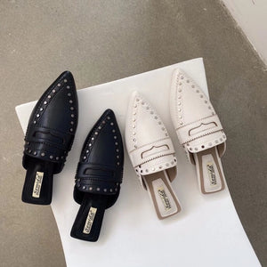 Studded Pointed Slip On