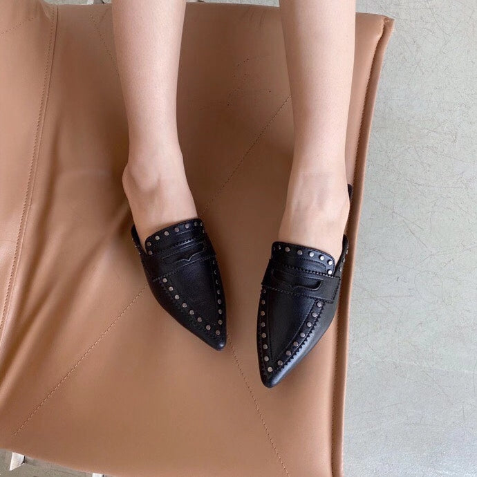 Studded Pointed Slip On