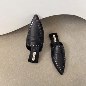 Studded Pointed Slip On