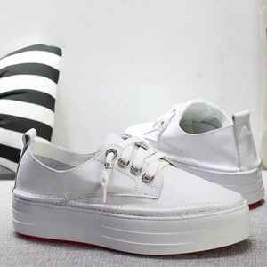 Luisa Lace Up Calf Leather Sneakers