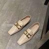 Tara Square Toe Buckle Loafers