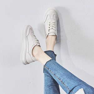 Raquel Lace Up Calf Leather Sneakers