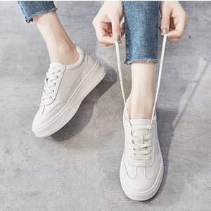 Raquel Lace Up Calf Leather Sneakers