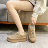Ashton Checkered Lace Up Calf Leather Sneakers