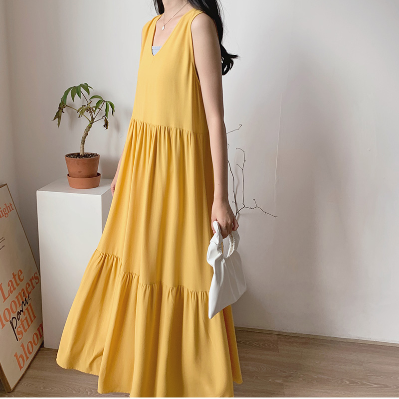 Aubree Sleeveless V-Neck Layered Dress