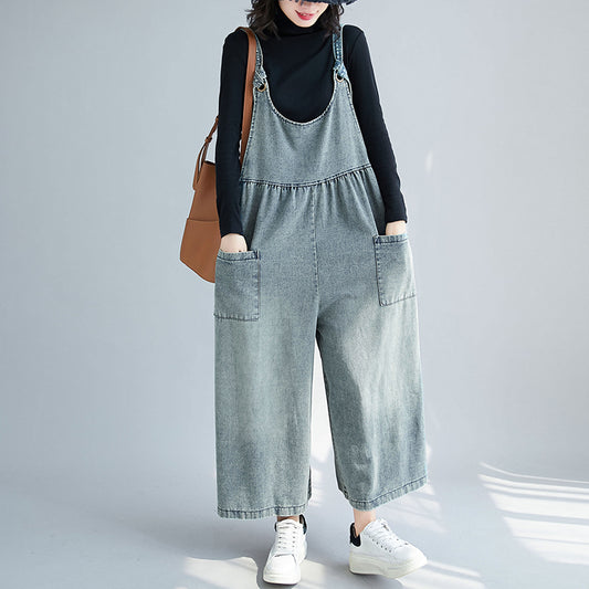 Denim Front Pocket Jumpsuit