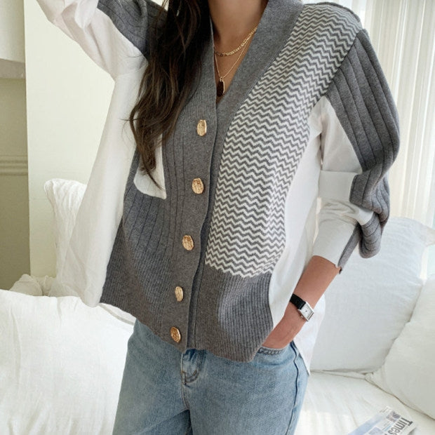 Georgia Gold Button Cardigan Shirt